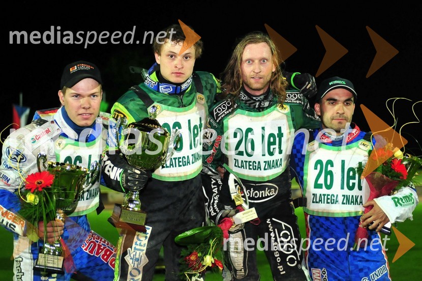 Frank Facher, Nemčija, Andriy Karpov, Ukrajina, Adam Skornicki, Poljska in Izak Šantej, AMD KrškoSpeedway, 26. dirka za Zlati znak in 15. Pokal Franca Babiča