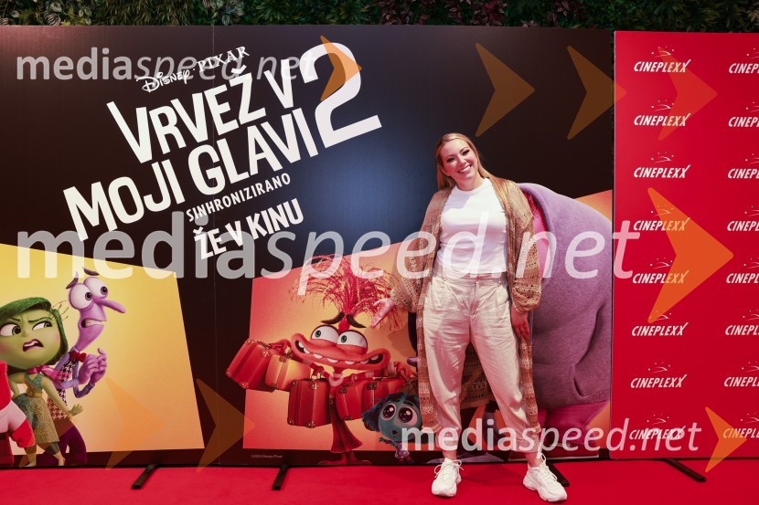  Tjaša Hrovat Steklasa, pevkaVrvež v moji glavi 2, premiera animiranega filma v Cineplexx Ljubljana