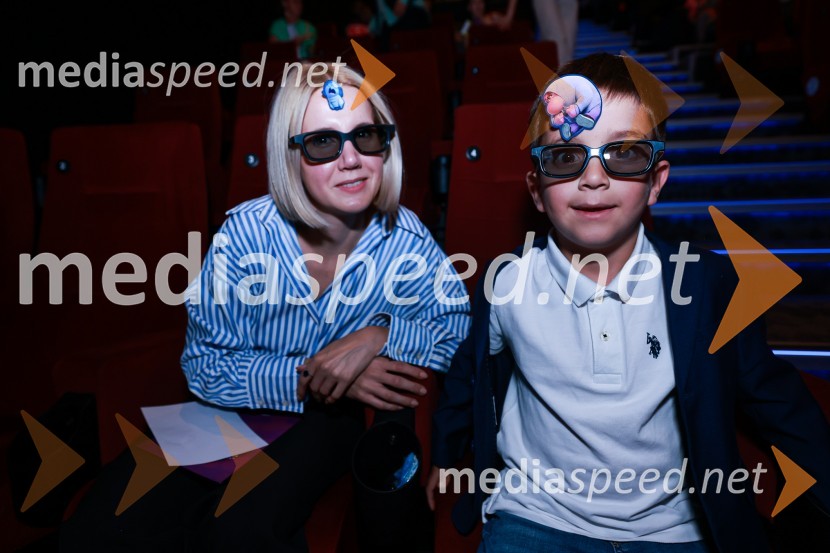 Natalija Cvetko, Mediaspeed d.o.o.;  Teo Anton CvetkoVrvež v moji glavi 2, premiera animiranega filma v Cineplexx Ljubljana