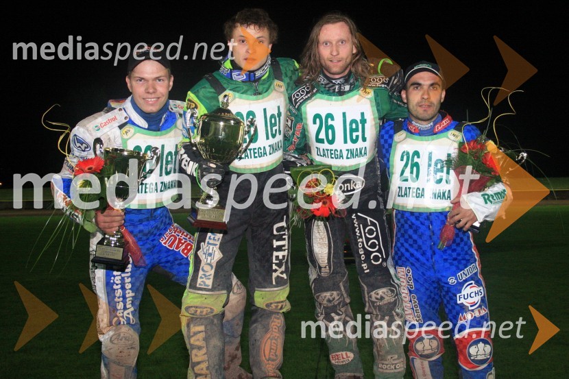 Frank Facher, Nemčija, Andriy Karpov, Ukrajina, Adam Skornicki, Poljska in Izak Šantej, AMD KrškoSpeedway, 26. dirka za Zlati znak in 15. Pokal Franca Babiča