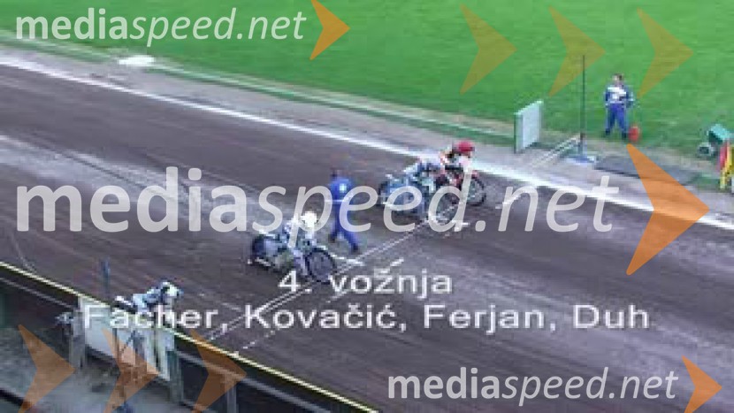 4. vožnja:
Frank Facher, Nemčija, Dino Kovačić, Hrvaška, Matej Ferjan, Madžarska in Matija Duh, SlovenijaSpeedway, 26. dirka za Zlati znak in 15. Pokal Franca Babiča
