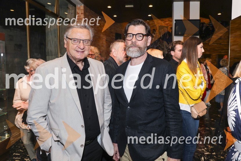  Dušan Mlakar, režiser;  Miha Trefalt, dramaturgPremiera komedije Pegule avtorja Iztoka Mlakarja