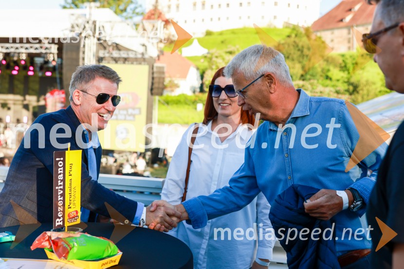  Enver Šišić, direktor skupine Perutnina Ptuj, d.o.o.;  Danilo ToplekEkskluzivni koncert Joker out ob 50-letnici Poli