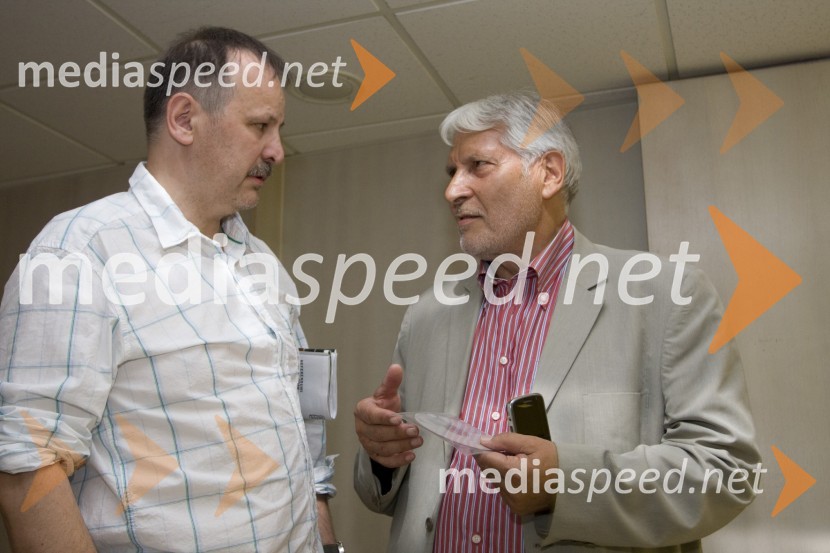 Jani Kovačič, kantavtor in Boris Cavazza, igralecLa Vie en Rose, mednarodni večer šansonov