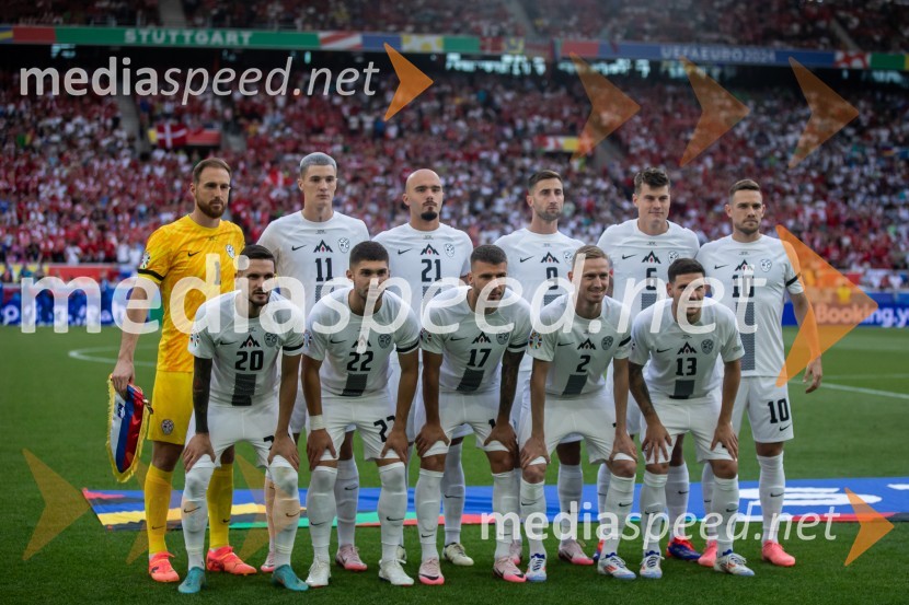  Jan Oblak, nogometaš;  Petar Stojanović, nogometaš;  Benjamin Šeško, nogometaš;  Adam Gnezda Čerin, nogometaš;  Vanja Drkušić, nogometaš;  Jan Mlakar, nogometaš;  Andraž Šporar, nogometaš;  Žan  Karničnik, nogometaš;  Jaka Bijol, nogometaš;  Erik Janža, nogometaš;  Timi Max Elšnik, nogometašSlovenci osvojili prvo točko, SLOVENIJA DANSKA 1:1, EURO 2024