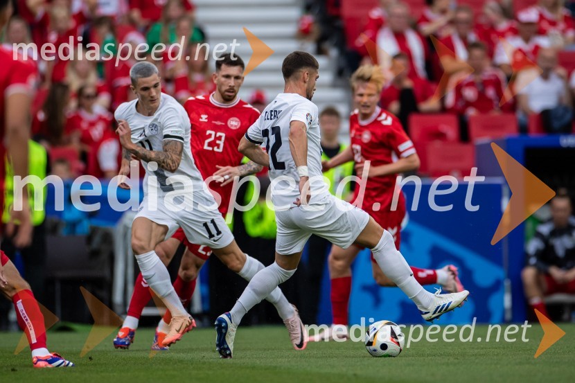  Benjamin Šeško, nogometaš;  Adam Gnezda Čerin, nogometašSlovenci osvojili prvo točko, SLOVENIJA DANSKA 1:1, EURO 2024