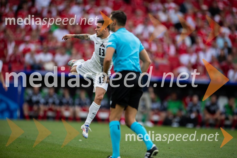  Erik Janža, nogometaš;  ... Slovenci osvojili prvo točko, SLOVENIJA DANSKA 1:1, EURO 2024