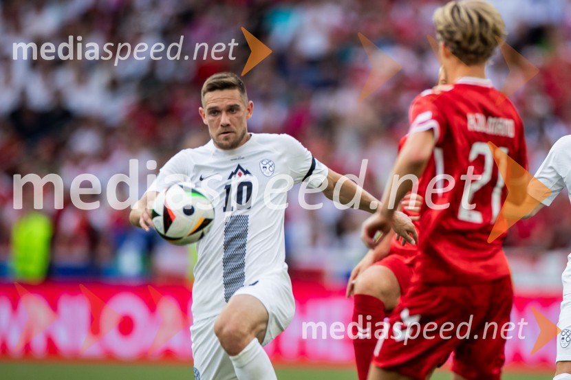  Timi Max Elšnik, nogometašSlovenci osvojili prvo točko, SLOVENIJA DANSKA 1:1, EURO 2024