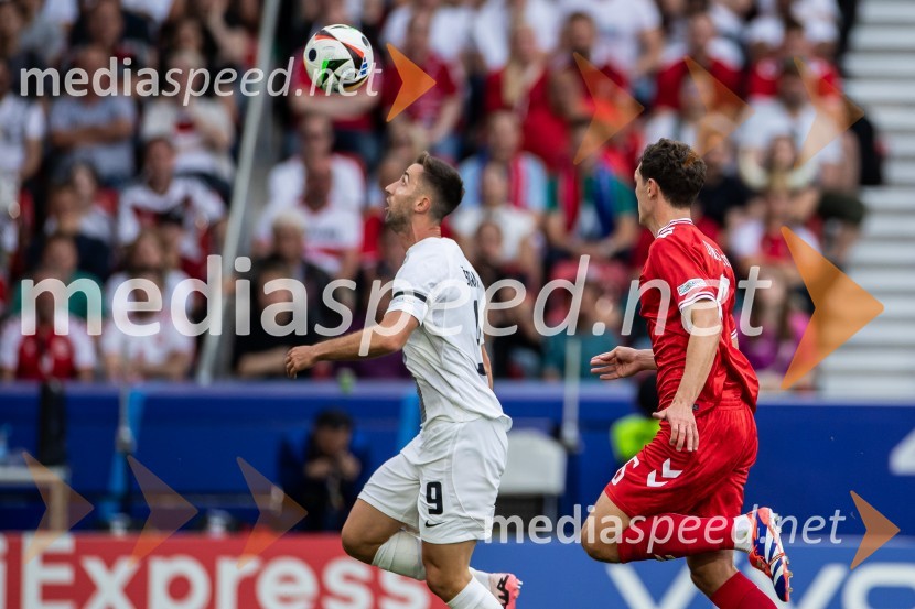  Andraž Šporar, nogometaš;  ... Slovenci osvojili prvo točko, SLOVENIJA DANSKA 1:1, EURO 2024
