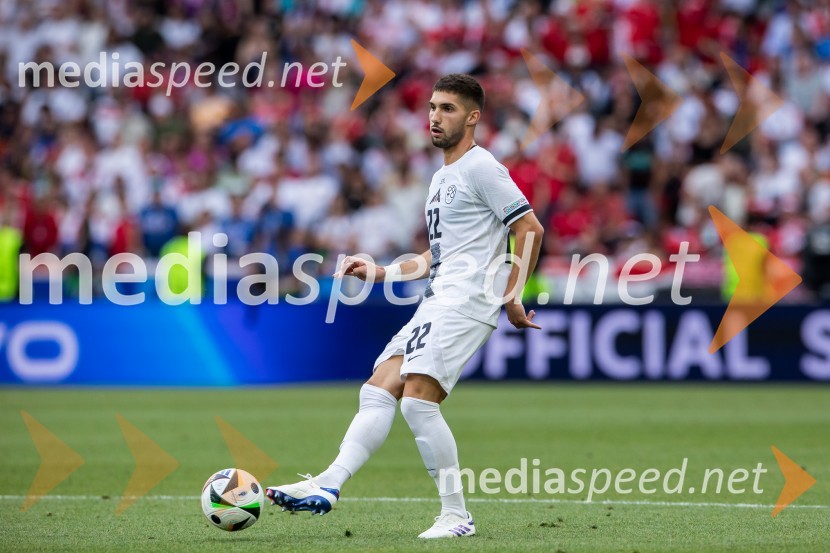  Adam Gnezda Čerin, nogometašSlovenci osvojili prvo točko, SLOVENIJA DANSKA 1:1, EURO 2024