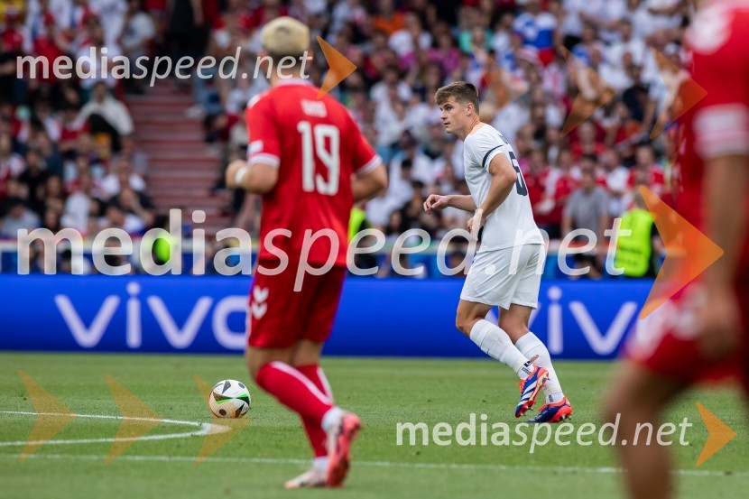  Jaka Bijol, nogometašSlovenci osvojili prvo točko, SLOVENIJA DANSKA 1:1, EURO 2024