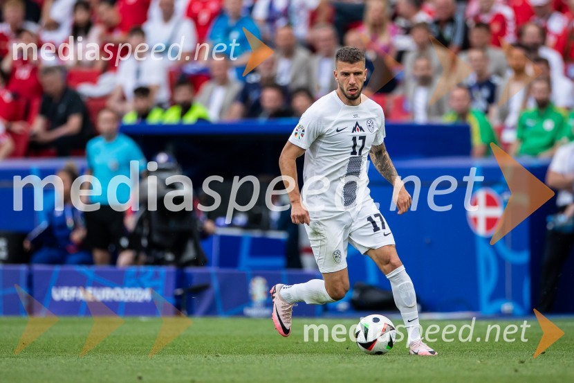  Jan Mlakar, nogometašSlovenci osvojili prvo točko, SLOVENIJA DANSKA 1:1, EURO 2024