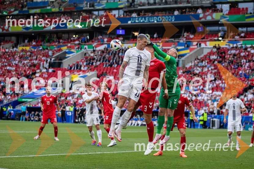  Benjamin Šeško, nogometašSlovenci osvojili prvo točko, SLOVENIJA DANSKA 1:1, EURO 2024