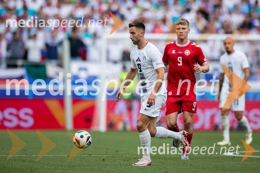  Andraž Šporar, nogometaš;  ... Slovenci osvojili prvo točko, SLOVENIJA DANSKA 1:1, EURO 2024