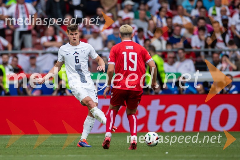  Jaka Bijol, nogometaš;  ... Slovenci osvojili prvo točko, SLOVENIJA DANSKA 1:1, EURO 2024
