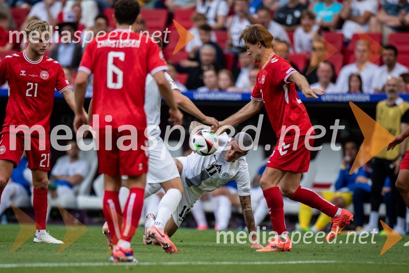  Benjamin Šeško, nogometašSlovenci osvojili prvo točko, SLOVENIJA DANSKA 1:1, EURO 2024