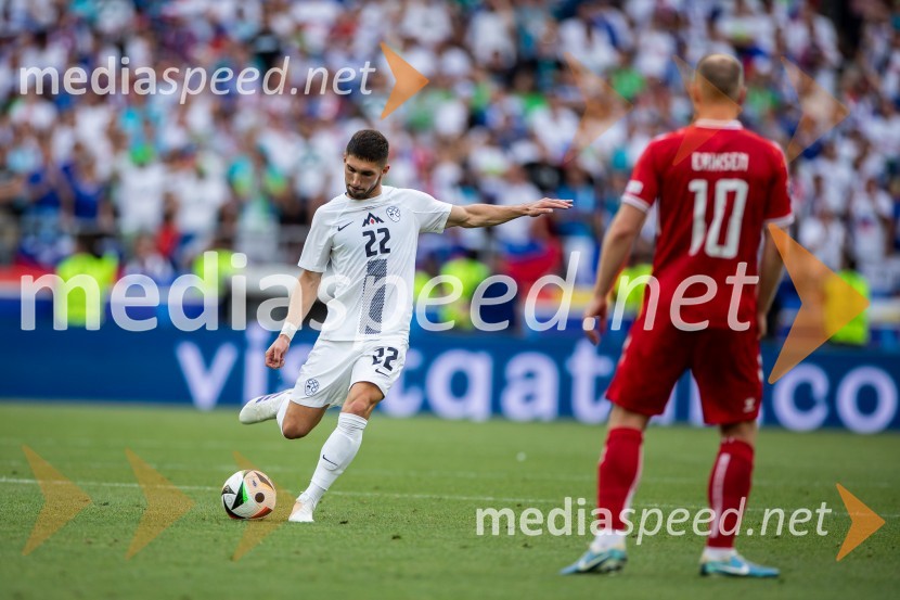  Adam Gnezda Čerin, nogometašSlovenci osvojili prvo točko, SLOVENIJA DANSKA 1:1, EURO 2024