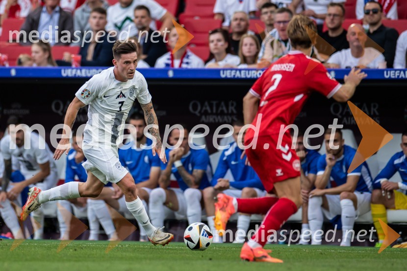  Benjamin Verbič, nogometaš;  ... Slovenci osvojili prvo točko, SLOVENIJA DANSKA 1:1, EURO 2024