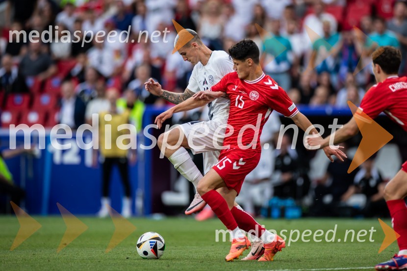  Benjamin Šeško, nogometaš;  ... Slovenci osvojili prvo točko, SLOVENIJA DANSKA 1:1, EURO 2024