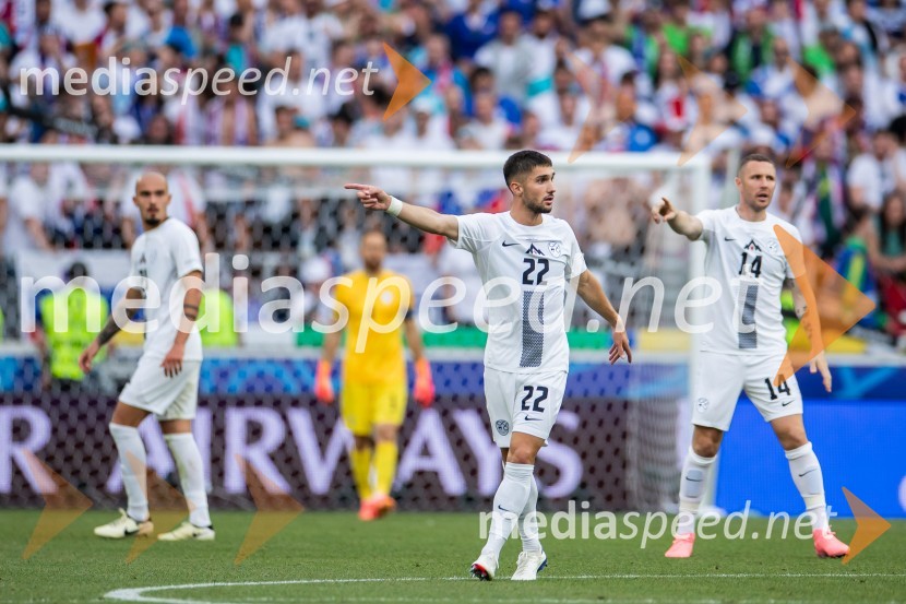  Adam Gnezda Čerin, nogometaš;  Jasmin Kurtić, nogometašSlovenci osvojili prvo točko, SLOVENIJA DANSKA 1:1, EURO 2024
