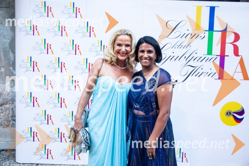  Diana Dimnik, predsednica Lions klub Ljubljana Iliria;  Vesna Nisha Dolinar, predsednica SILA 2012-2013 in lastnica restavracije NamasteKresna noč 2024