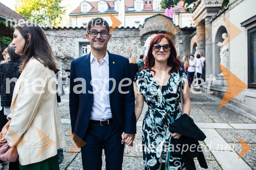  Matjaž Rakovec, župan Mestne občine Kranj;  Urša Manček Rakovec, Login5Kresna noč 2024