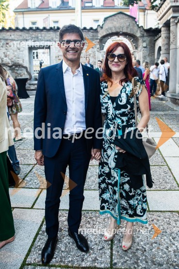  Matjaž Rakovec, župan Mestne občine Kranj;  Urša Manček Rakovec, Login5Kresna noč 2024