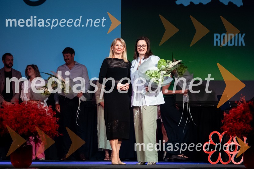 mag. Maja Pak Olaj, direktorica, Slovenska turistična organizacija;  Ksenija Krajšek Mahorčič, kuharska mojstrica, MahorčičRazglasitev izbora Michelin guide Slovenija 2024