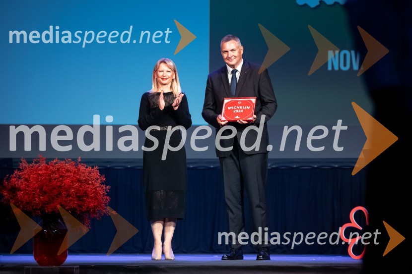 mag. Maja Pak Olaj, direktorica, Slovenska turistična organizacija; mag. Dejan  Židan, državni sekretar na Ministrstvu za gospodarstvo, turizem in športRazglasitev izbora Michelin guide Slovenija 2024