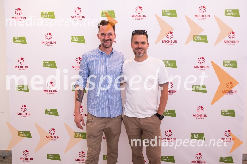  Mojmir Marko Šiftar, Restavracija Evergreen;  Igor Jagodic, kuharski mojster, restavracija StrelecRazglasitev izbora Michelin guide Slovenija 2024