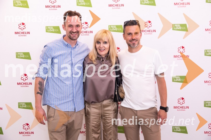  ... ;  Dada  Jerovšek, Kaval Group;  Igor Jagodic, kuharski mojster, restavracija StrelecRazglasitev izbora Michelin guide Slovenija 2024