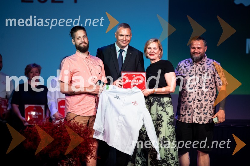  ... ; mag. Dejan  Židan, državni sekretar na Ministrstvu za gospodarstvo, turizem in šport;  ... ;  ... Razglasitev izbora Michelin guide Slovenija 2024
