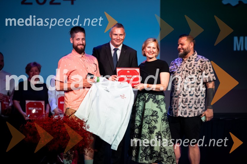  ... ; mag. Dejan  Židan, državni sekretar na Ministrstvu za gospodarstvo, turizem in šport;  ... ;  ... Razglasitev izbora Michelin guide Slovenija 2024