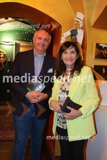  Matjaž Žigon, ekonomist in poslovnež; Prof. dr. Marjeta Zorc, dr. med., Kardiološka ordinacija MedicorPredstavitev knjige Glej ga, Součka!