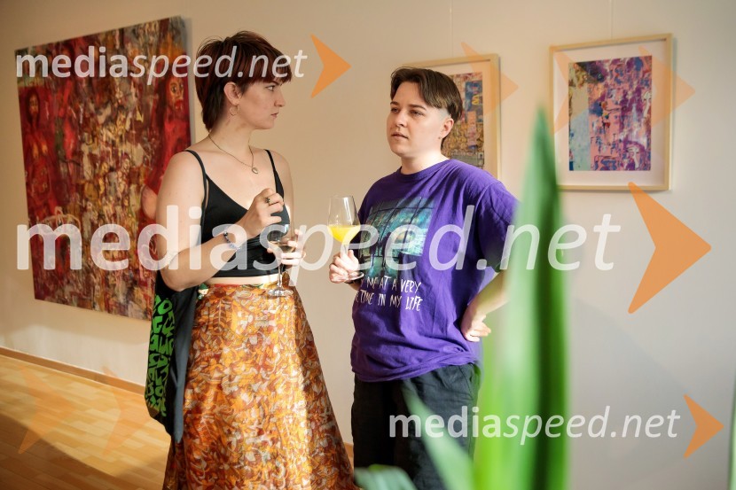 Odprtje razstave Lične zablode slikarja Patrika Dvorščaka