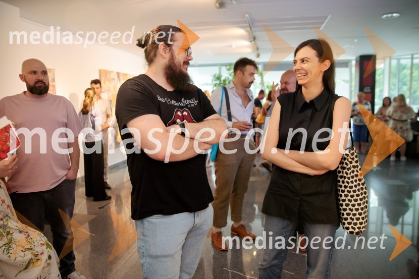 Odprtje razstave Lične zablode slikarja Patrika Dvorščaka