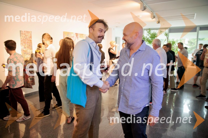 Odprtje razstave Lične zablode slikarja Patrika Dvorščaka