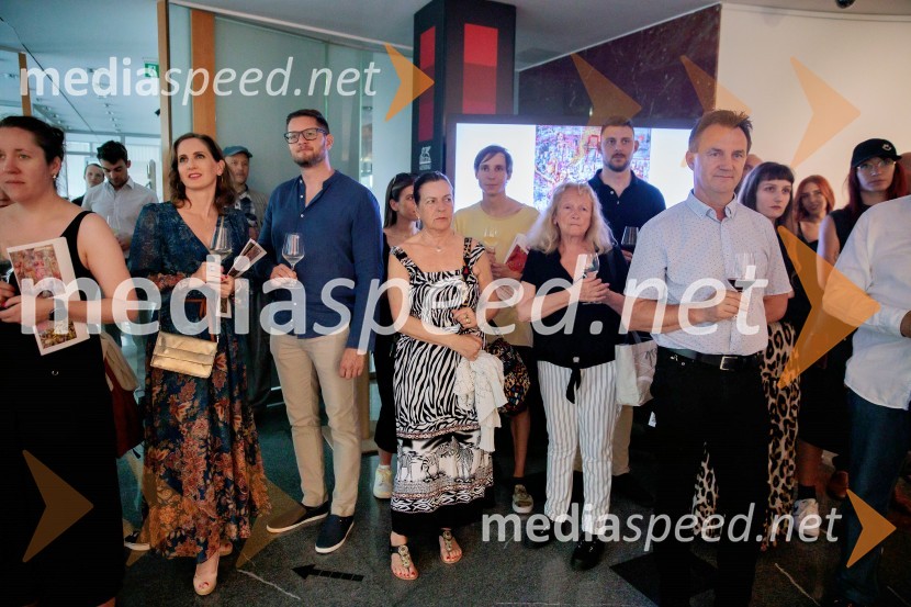 Odprtje razstave Lične zablode slikarja Patrika Dvorščaka