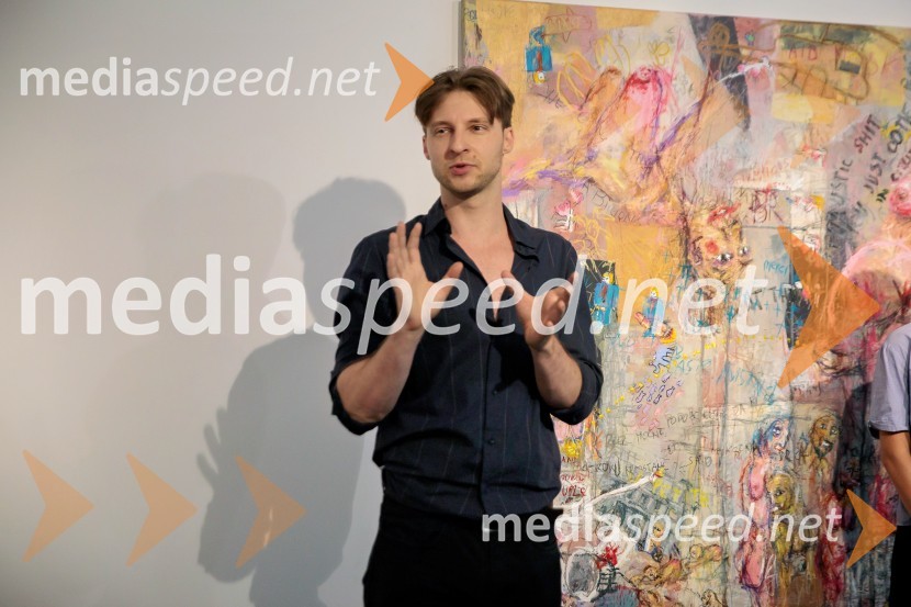  Patrik Dvorščak, slikarOdprtje razstave Lične zablode slikarja Patrika Dvorščaka