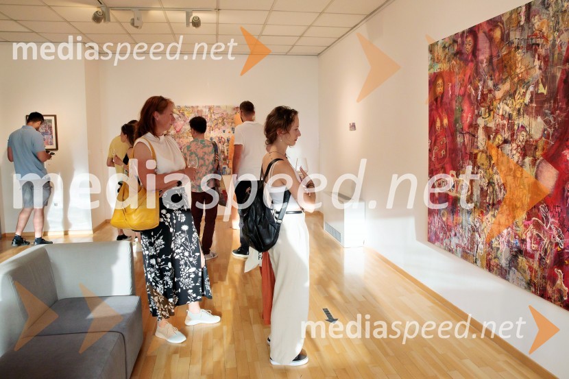 Odprtje razstave Lične zablode slikarja Patrika Dvorščaka