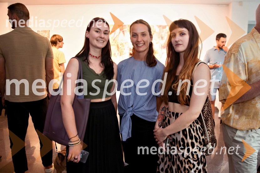  ... ;  Pia Miklič, likovna kritičarka;  Maša ŽekšOdprtje razstave Lične zablode slikarja Patrika Dvorščaka