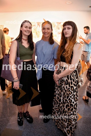  ... ;  Pia Miklič, likovna kritičarka;  Maša ŽekšOdprtje razstave Lične zablode slikarja Patrika Dvorščaka