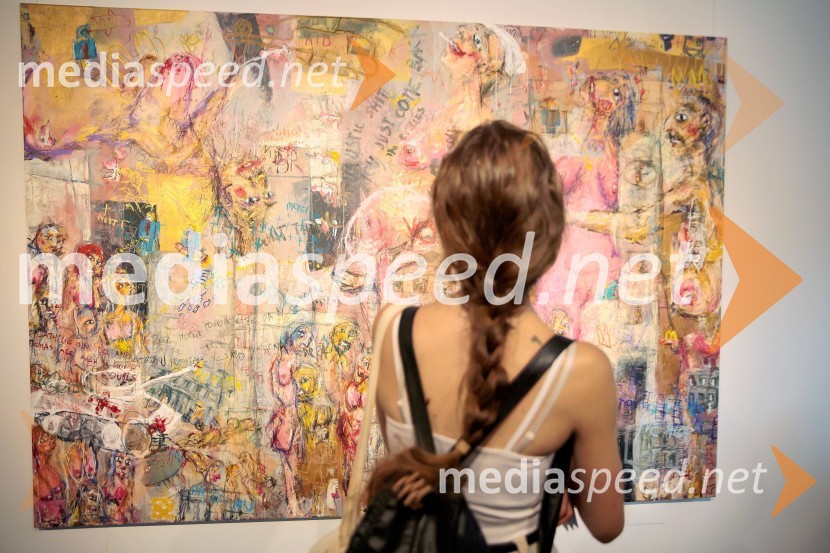 Odprtje razstave Lične zablode slikarja Patrika Dvorščaka