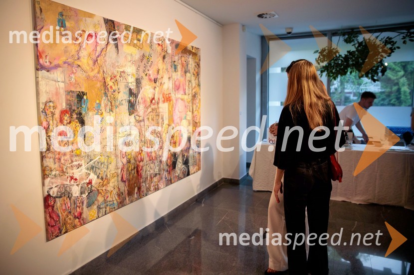 Odprtje razstave Lične zablode slikarja Patrika Dvorščaka