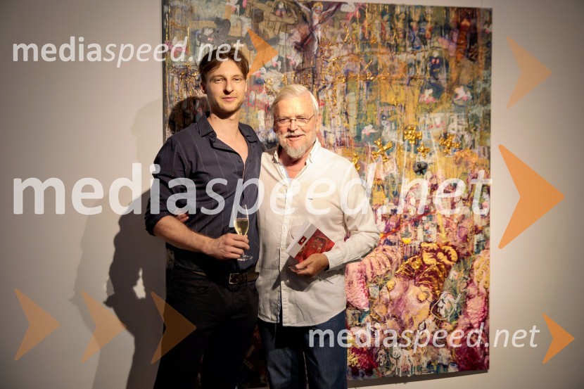  Patrik Dvorščak, slikar;  ... Odprtje razstave Lične zablode slikarja Patrika Dvorščaka