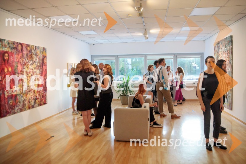 Odprtje razstave Lične zablode slikarja Patrika Dvorščaka