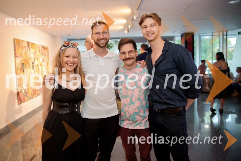  ... ;  ... ;  ... ;  Patrik Dvorščak, slikarOdprtje razstave Lične zablode slikarja Patrika Dvorščaka