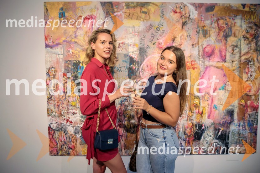  Ana Maria Vrhovnik;  ... Odprtje razstave Lične zablode slikarja Patrika Dvorščaka