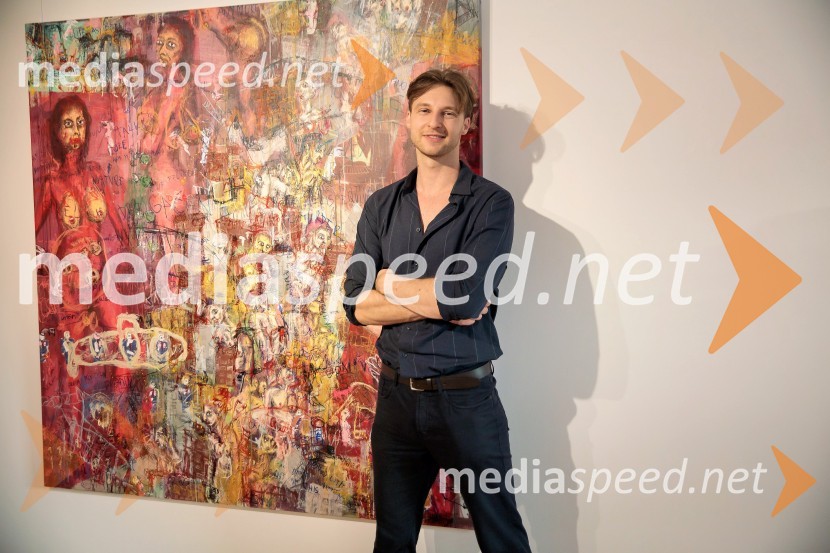  Patrik Dvorščak, slikarOdprtje razstave Lične zablode slikarja Patrika Dvorščaka