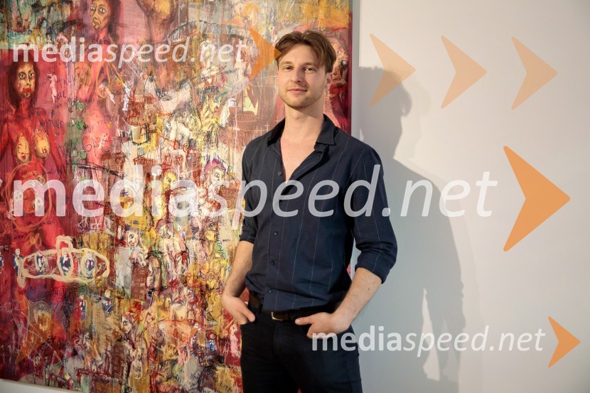  Patrik Dvorščak, slikarOdprtje razstave Lične zablode slikarja Patrika Dvorščaka